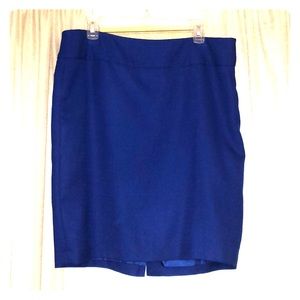 The Limited royal blue tweed pencil skirt